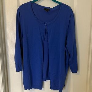 Talbots Blue Cardigan Size 2X